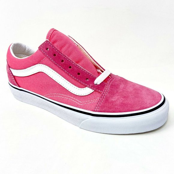 Vans Old Skool Pink Lemonade True White Womens Shoes - Picture 2 of 5
